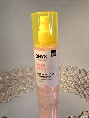 Onyx Rose Petals Hydrating Body Shimmer Mist - Yellow & Pink